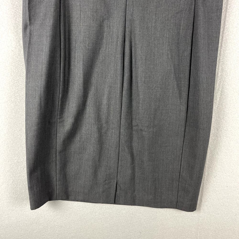 Josie Natori Wool Blend Sheath Dress Women 6 Lace Career Witchy Dark Academia - Picture 10 of 14